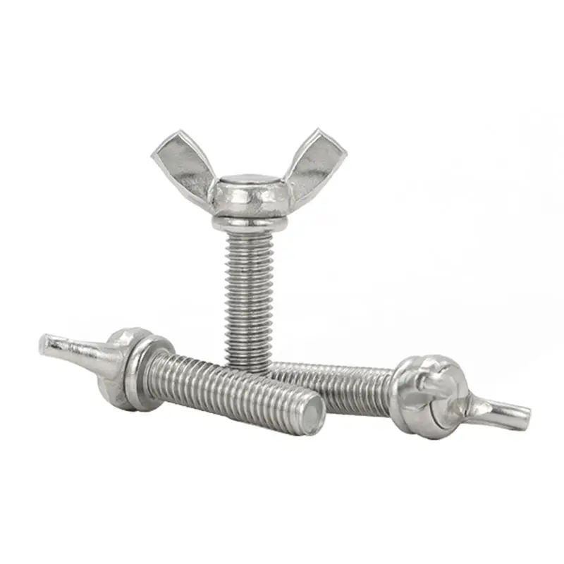 Direct sale butterfly screw SS304 316 stainless steel bolt wing bolt