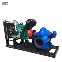 Mesin Diesel casing pemisah pompa air 22 hp permukaan sentrifugal untuk irigasi