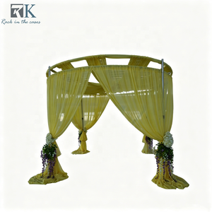Green Round Drape Aluminum Pipe Drape <b>Backdrop</b> <b>Stand</b> Event Photo Booth Frame - Product Image 1