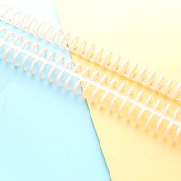 Anneau spiralé perforé couleur Macaron avec 30 trous Reliure A5/A4 à anneaux ouverts/fermés Clips de reliure à anneaux A5 personnalisée