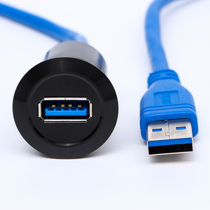 Tùy Chỉnh Chất Lượng Cao Vòng <span class=keywords><strong>USB</strong></span> 2.0 Kết Nối Ổ Cắm <span class=keywords><strong>USB</strong></span> Nam Nữ Bảng Điều Khiển Gắn Kết Dữ Liệu Cáp Mở Rộng Cho Thiết Bị Thông Minh - Product Image 4