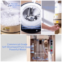Nueva Trituradora de Hielo Eléctrica Automática de 8 kg/min para Uso Doméstico y Comercial - Diseño Elegante, 110V/220V Opcional, Venta Directa de Fábrica