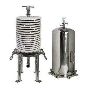 Module de filtration profonde <span class=keywords><strong>série</strong></span> Zeta, filtre lenticulaire empilable de remplacement, 12 pouces, 16 cellules, pour la filtration de bière, de vin et de liquides - Product Image 6