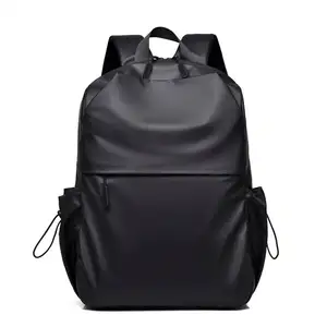 Custom large capacity plain travel knapsack leisure business backpack black hiking casual sports backpack for men boys