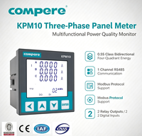 Compteur d'énergie intelligent triphasé Compere KPM10, classe 0.5S, bidirectionnel, quatre-quadrants