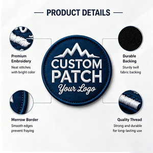 Patch brodé personnalisé pour vêtements, avec logo, nom, lettre 3D en relief, design thermocollant, appliqué sur casquette, personnalisable par le fournisseur - Product Image 2