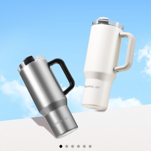 Gobelet isotherme intelligent avec paille, grande capacité 1200 ml, en acier inoxydable 316 - Articles ménagers intelligents >> Produits pour la maison connectée - Product Image 1