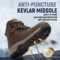 Bottes de sécurité anti-perforation pour hommes, chaussures de sécurité à embout d'acier anti-écrasement, légères, pour la randonnée et le travail, fabricants de bottes de sécurité
