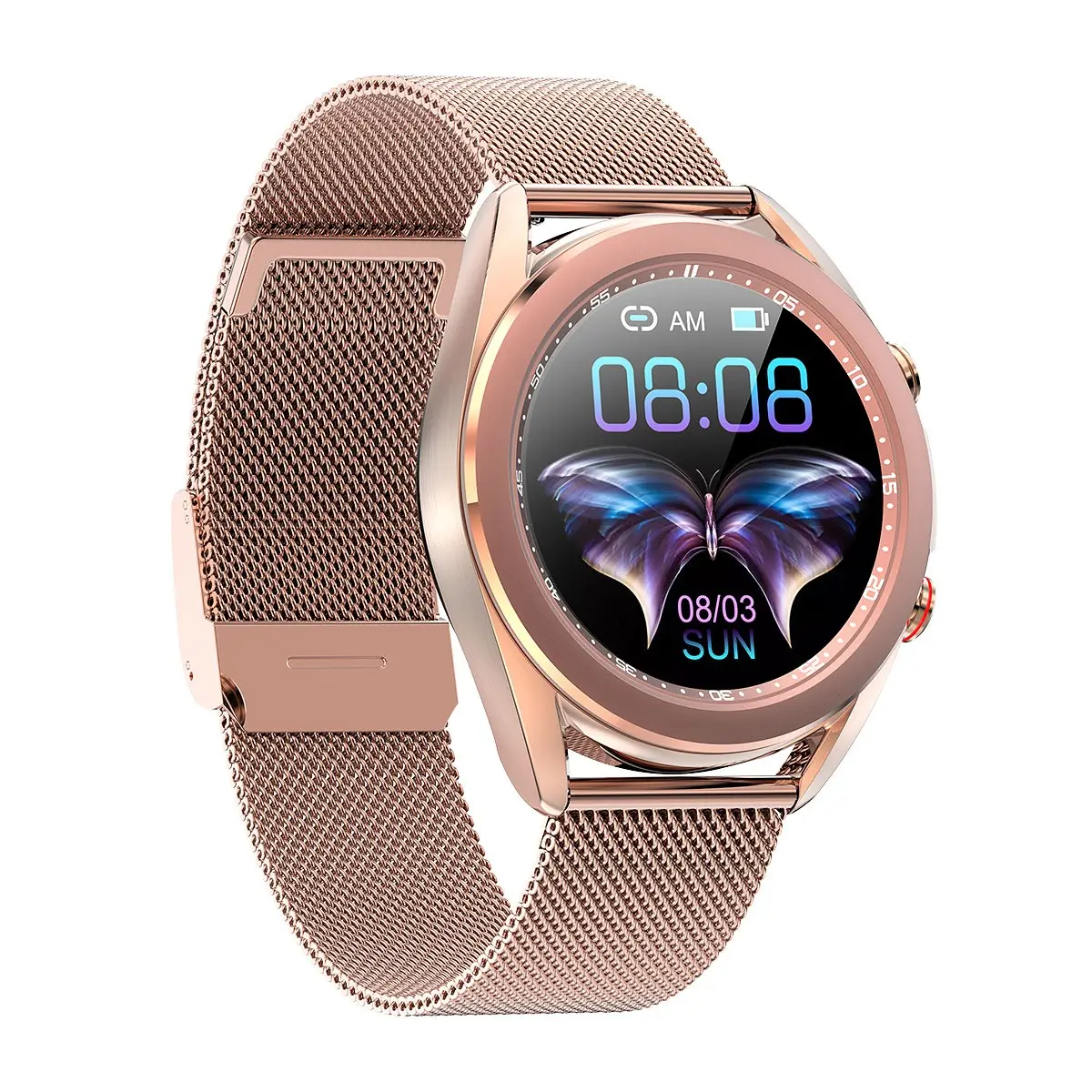 Smart Watch SK8 2022 Full Touch Screen Women Steel Chain IP68 Smartwatch For Ladies And Girls Compatible With IOS and Android