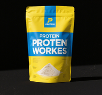 Tas berdiri cetak kustom untuk kemasan suplemen bubuk Protein Moringa