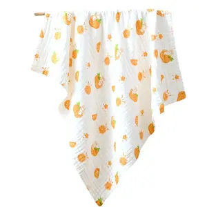 Kangobaby autunno bambino 6 strati coperta di mussola caldo confortevole trapunta neonato lavabile fascia avvolgente neonato