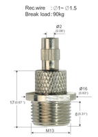 Clip de fixation pour câble en cuivre pour kit de suspension d'éclairage - Tailles et couleurs personnalisables