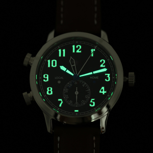 Montre pour événements formels, cadran lumineux multifonctionnel, mouvement automatique, bracelet en cuir véritable, résistante aux chocs - Product Image 3