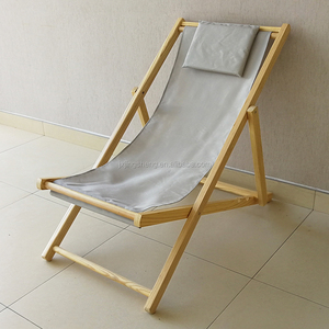 Chaise de plage avec LOGO personnalisé, impression sur <span class=keywords><strong>toile</strong></span>/tissu Oxford, chaise longue <span class=keywords><strong>en</strong></span> <span class=keywords><strong>bois</strong></span> - Product Image 4