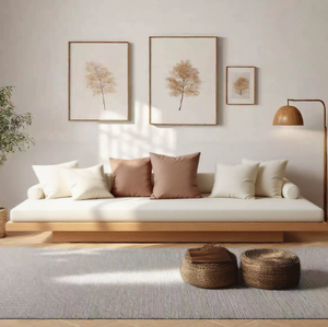 Divano in Legno Massello per Soggiorno, Adatto per una Famiglia di Tre, Estremamente Confortevole ed Elegante - Product Image 4