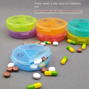 Wholesale Hot Selling Medibox Mini 3 Compartment Plastic Travel <b>Storage</b> Portable Medicine <b>Box</b> Pack <b>Small</b> Pill Organizer - Product Image 1