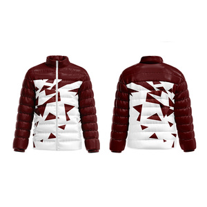 Customizable Designs Sublimation Print Custom Down Puffer Jacket Winter Oversized Loose Outdoor Men'S Puffer Jacket - Product Image 5