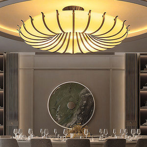 Chinese Style Ceiling Light Luxury Chandelier Wrought Iron Art Hotel Restaurant Lobby Living Room <b>Decorative</b> <b>Lighting</b> Fixture - Product Image 3