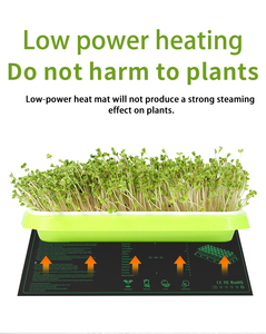 แผ่นทำความร้อนปลูกต้นไม้ DOMIHEAT Simple 20W 40W แบบเสียบปลั๊ก EU ขนาด 10x20 นิ้ว ทำจาก PVC สำหรับเพาะเมล็ด ปลูกต้นกล้า ช่วยเร่งการงอกของเมล็ดในร่ม - Product Image 6