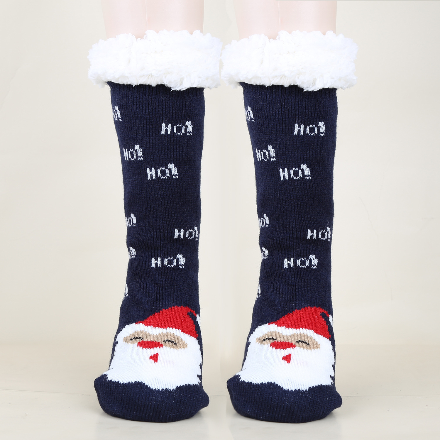 Père Noël tibétain bleu