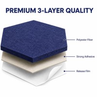 Panneaux acoustiques modernes en feutre polyester écologique haute densité insonorisants pour la maison, le studio, le bureau, l'hôtel, l'appartement