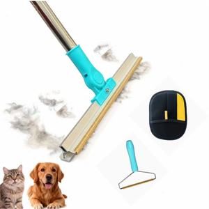 Strumento Professionale 3 in 1 per la Toelettatura degli Animali Domestici, Rullo Riutilizzabile per Rimuovere Peli, Guanto Raschietto per Tappeti - Product Image 1