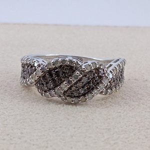 Bague de fiançailles en diamant Jewelspaark 1,11 carats en argent 925 taille 8 sertie pavé, bijoux fins pour femme - Product Image 6
