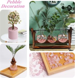 Tintura di trucioli di cristallo di quarzo rosa alla rinfusa 0.9 Lb/405g di cristallo caduto pietra ciottoli decorativi per <span class=keywords><strong>la</strong></span> decorazione della casa - Product Image 4