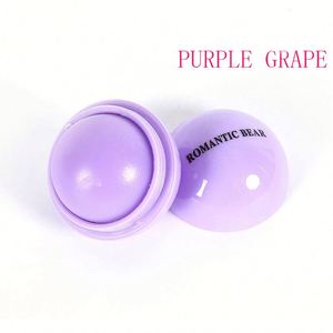 Baume à lèvres en forme de mini-boule ronde à la saveur vanille avec logo personnalisé pour les activités promotionnelles - Product Image 2