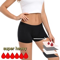 Culotte Hipster Femme en Coton, 4 Couches, Imperméable, Anti-fuite Latérale, Hygiénique, Grande Taille, Lavable et Réutilisable