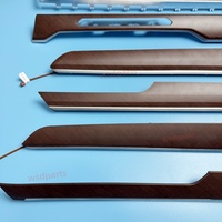 Panneau en fibre de carbone à motif grain de bois pour éclairage intérieur LED Volkswagen Passat B8 Arteon