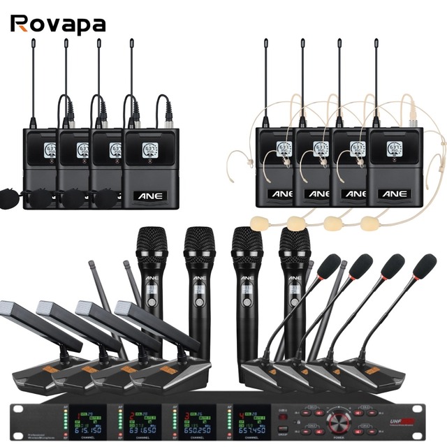 Rack Mount Wireless Mic System for Audio System Integrator Commercial Audio Project Conference Engineering Fixed Installation