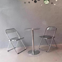 Meubles modernes Tables et chaises d'appoint pour café Table de dîner en acier inoxydable Table de salle à manger ronde de luxe