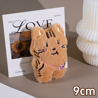 Peluche Ours Adorable Chat Triste Célébrité Internet en Coton PP Anti-stress Ultra Doux, Cadeau d'Halloween, Pendentif de Sac, Porte-clés