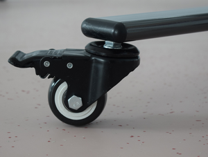 Soportes de pizarra móvil de escritura con cerradura magnética de acero esmaltado de acero lacado de doble cara - Product Image 4