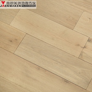 Plancher de danse en bois multicouche en bois d'ingénierie, faux <span class=keywords><strong>parquet</strong></span> chêne blanc lisse brossé, CARB2, pour <span class=keywords><strong>salon</strong></span>, garantie 5 ans - Product Image 1
