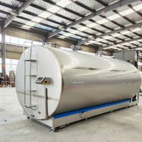 Équipement de refroidissement laitier 10000L, Cuve de refroidissement du lait avec agitateur, Cuve de réfrigération liquide pour la collecte du lait agricole