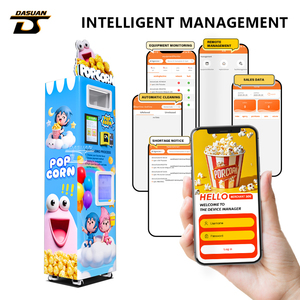 Distributeur automatique de <span class=keywords><strong>pop</strong></span>-<span class=keywords><strong>corn</strong></span> commercial |   Stockage pour 60 tasses |   Fonctionne avec des pièces de monnaie + carte + argent liquide |   Délai de livraison de 5 jours - Product Image 5