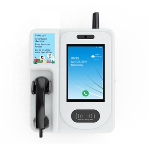 โทรศัพท์สาธารณะแบบหยอดเหรียญสำหรับใช้งานกลางแจ้ง รองรับ OEM ODM 4G LTE WiFi หน้าจอสัมผัสขนาดใหญ่ 10 นิ้ว เหมาะสำหรับโรงเรียนนานาชาติ พร้อมวิดีโอและบริการตนเอง - Product Image 1