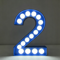 Grand écran LED pour lettres lumineuses, idéal pour la publicité, les entreprises, les bureaux, les mariages - Éclairage multicolore, étanche IP65