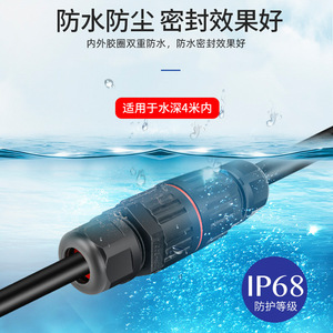 YSMAX ปลั๊กต่อสายไฟกันน้ำสำหรับใช้งานกลางแจ้ง 2 เข้า 2 ออก แบบเสียบปลั๊กยุโรป ขนาด 0.08-4 มม. สำหรับงานวิศวกรรมไฟฟ้า - Product Image 3