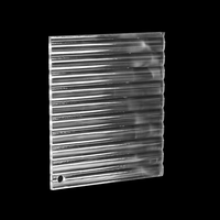 Panneau acrylique PMMA transparent décoratif à rayures étroites, prix usine