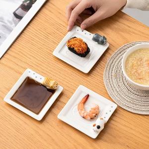 M Piatto piccolo in ceramica stile giapponese creatività Home ristorante salsa di soia aceto <span class=keywords><strong>senape</strong></span> condimento animale piatto in ceramica <span class=keywords><strong>cucina</strong></span> - Product Image 2