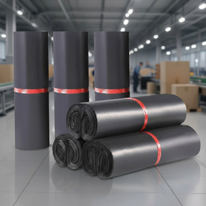 Bolsa de Mensajería Negra Impermeable, Gruesa y Resistente, Embalaje General para Transporte, Capacidad de Carga de 5 kg, Origen Yiwu - Product Image 1