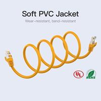Cordon de raccordement CAT6A Câble LAN Ethernet RJ45 Câble routeur Modem SFTP FTP Câble réseau compatible CAT6
