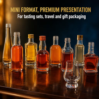 Mini bouteille de liqueur en verre en forme d'animal unique, impression de motifs personnalisés pour l'emballage de cadeaux d'affaires de fin d'année