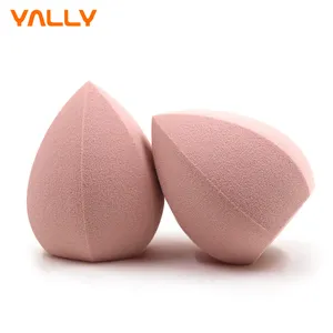 Nuovo arrivo Diamond latex free powder puff blending custom private label unique luxury wholesale polygon makeup blender sponge