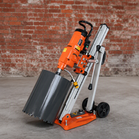 CAYKEN Perceuse à noyau diamanté 400 mm pour béton, outil de perçage de bâtiments 5180W avec 3 vitesses et option de support, vitesse variable en continu