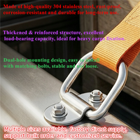 Ancrages de fixation de cargaison à anneau en V, à visser sur remorques, camions, pick-ups, fourgonnettes, crochets de traction en D encastrés pour remorques, camping-cars, bateaux