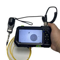 Optic Fiber Endface Inspection Video Microscope with Cleaning Tool Kits for 1.25/2.0/2.5mm Connector and Adapter